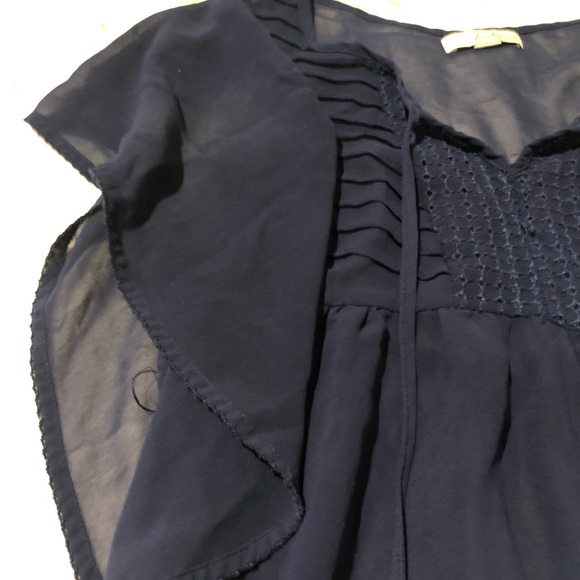 Forever 21 Flowy Blue Top - Picture 4 of 5